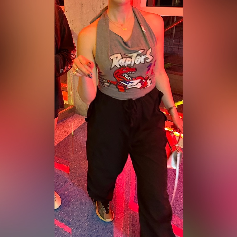 Rework Toronto raptor halter top